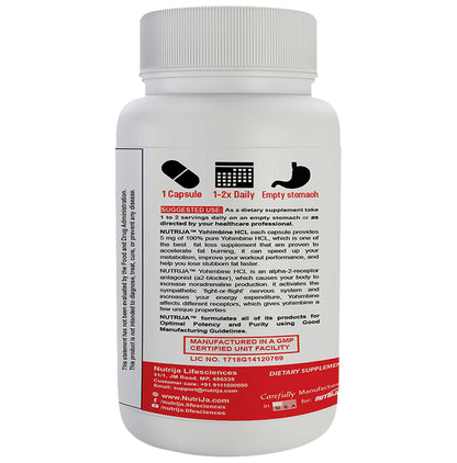 Nutrija Yohimbine HCL 5mg Capsule