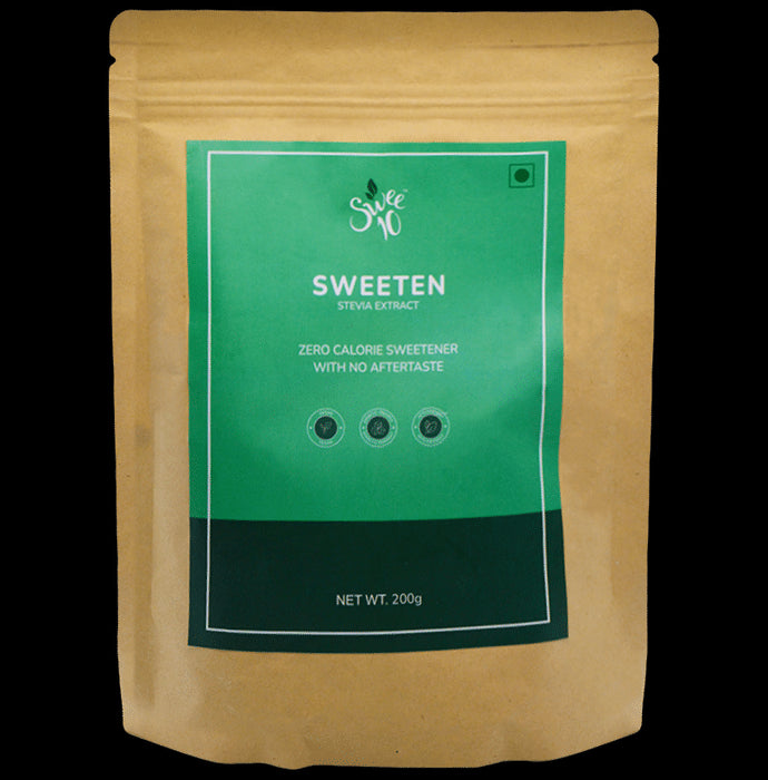 Swee10 Natural Stevia Sweetener Powder | Sugar Free | Zero Calorie Sugar Substitute - Classic Derma