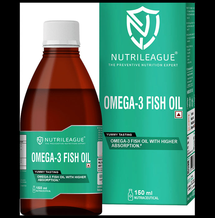 Nutrileague Omega 3 Fish Oil 600mg Syrup for Brain, Heart & Immunity - Classic Derma