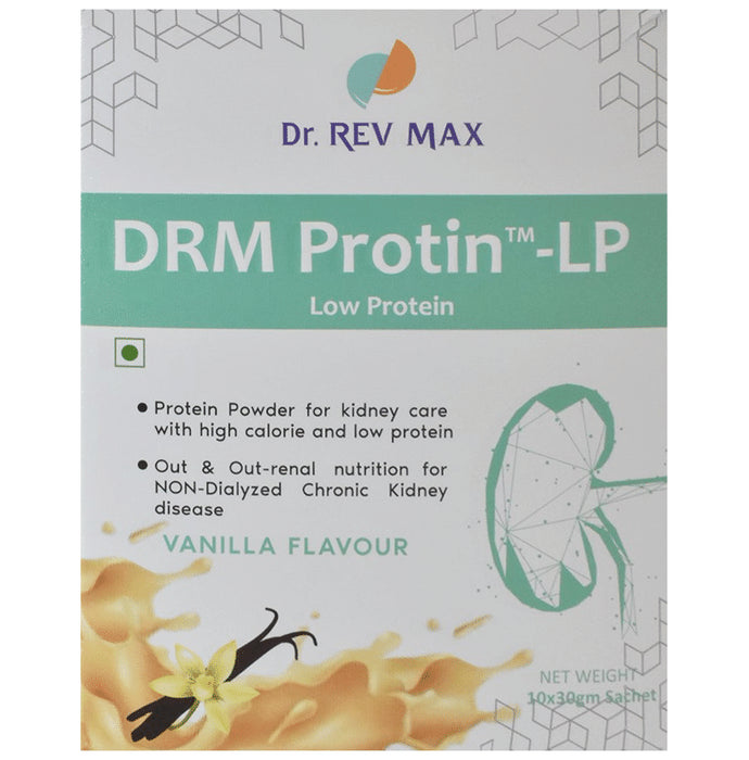 DRM Protin-LP Low Protein Sachet (30gm Each) Vanilla - Classic Derma
