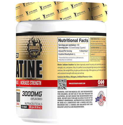 Dexter Jackson Micronized Creatine Powder Unflavored