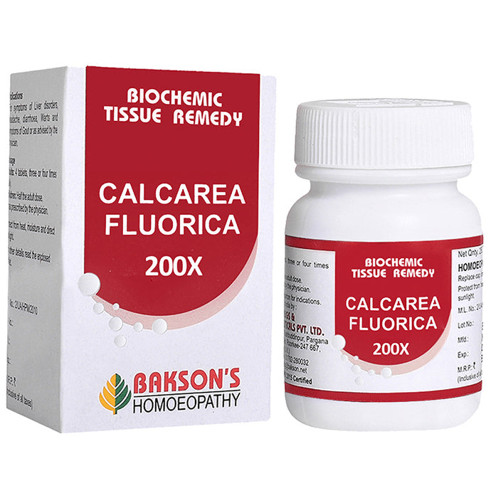 Bakson's Homeopathy Calcarea Fluorica Biochemic Tablet 200X - Classic Derma