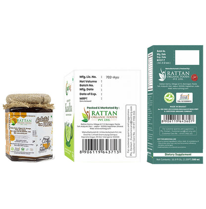 Nutriorg Combopack of High Altitude Honey 250gm , Ayush Kwath Kaadha 150gm & Giloy Tulsi Neem Juice 500ml