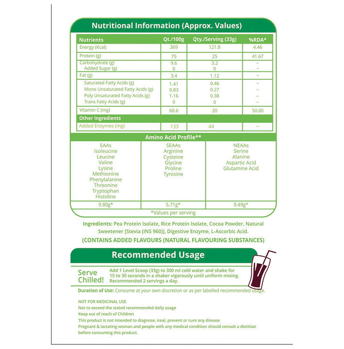 Nutrition Planet mVegan Plant Protein Powder Chocolate