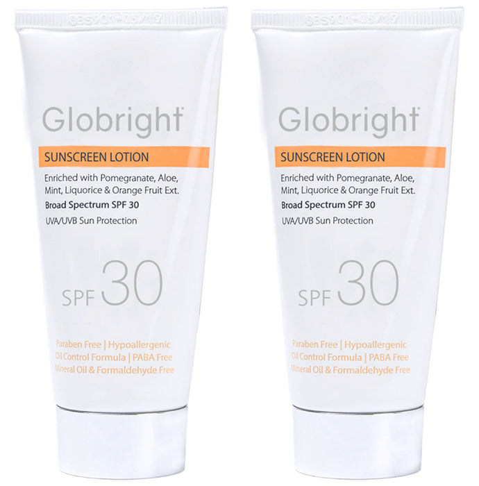 Globright Sunscreen Lotion SPF 30 (50ml Each) - Classic Derma