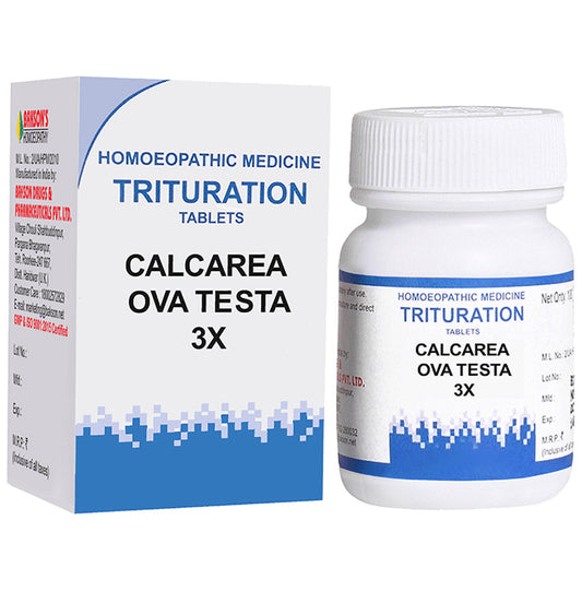 Bakson's Homeopathy Calcarea Ova Testa Trituration Tablet 3X - Classic Derma