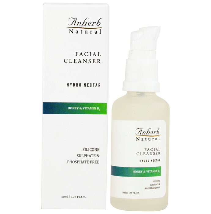 Anherb Natural Facial Cleanser Hydro Nectar Honey & Vitamin B3 - Classic Derma