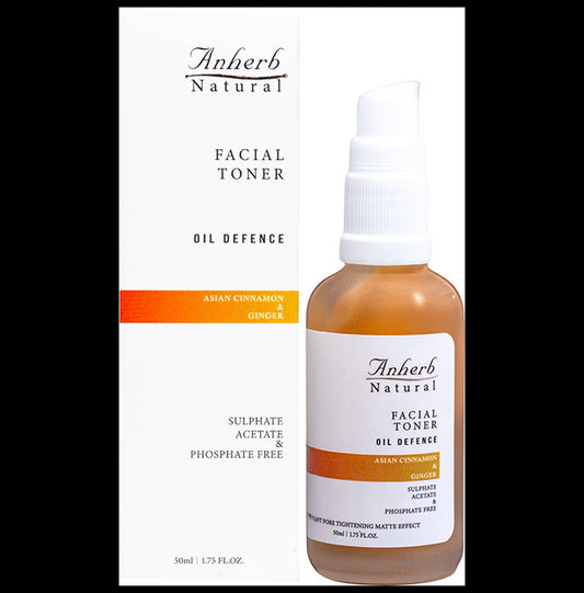 Anherb Natural Facial Toner Oil Defence Asian Cinnamon & Ginger - Classic Derma