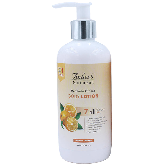 Anherb Natural Mandarian Orange Body Lotion 7 in 1 Complete Care | Buy 1 Get 1 Free - Classic Derma