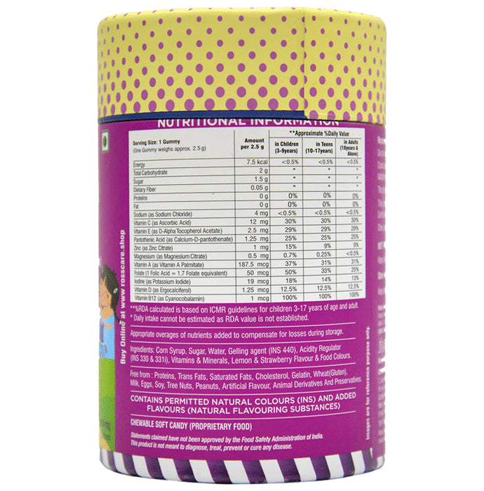 Rosscare Daily Multi Gummies Lemon & Strawberry