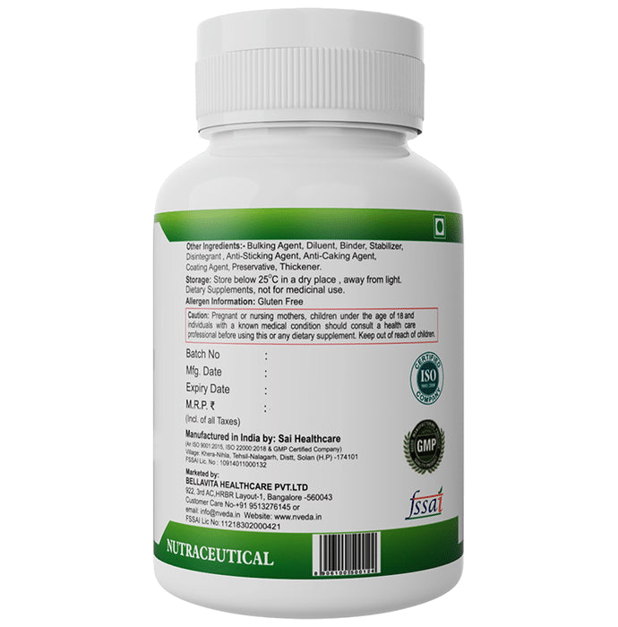 Nveda Calcium Magnesium Zinc | With Vitamin D3 & B12 for Bones, Muscles & Joint Health | Tablet