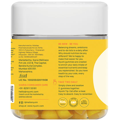 Nyumi Core Immunity Gummies Tangy Citrus