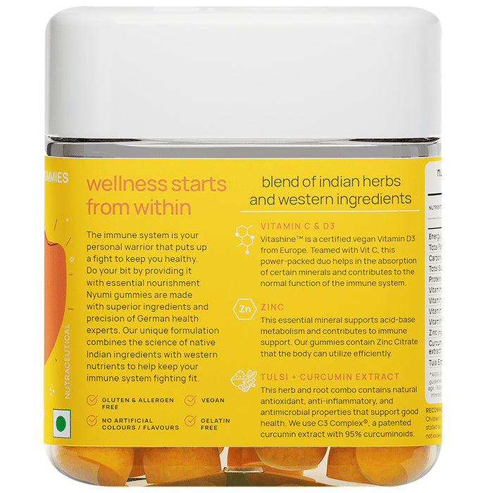 Nyumi Core Immunity Gummies Tangy Citrus
