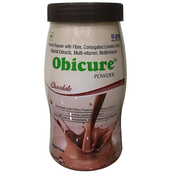 Obicure Whey Protein with CLA, Multivitamins & Minerals | Flavour Chocolate Powder - Classic Derma