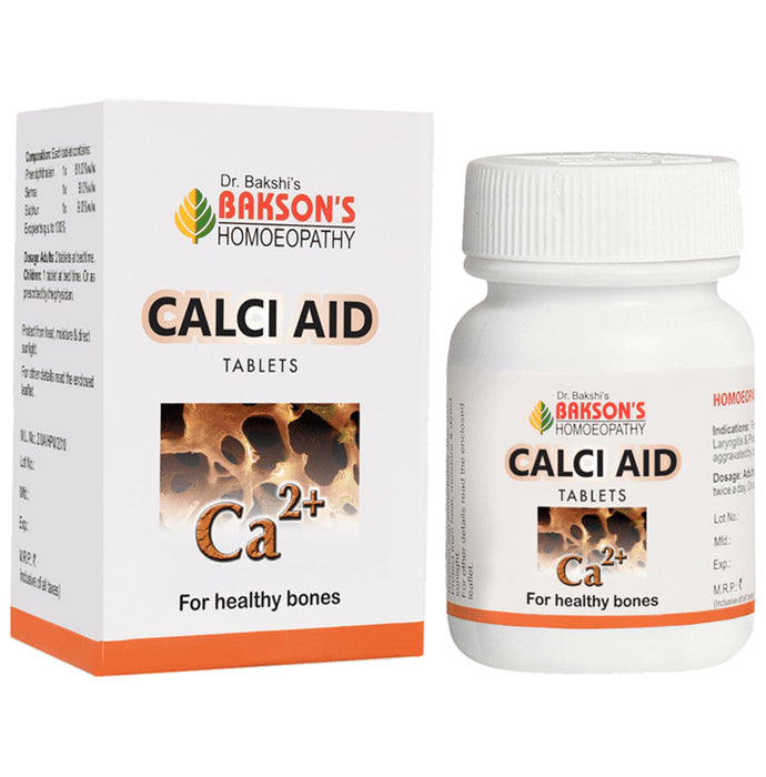 Bakson's Homeopathy Calci Aid Tablet - Classic Derma