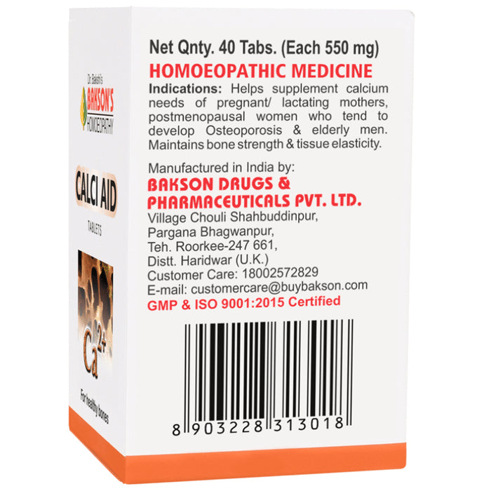 Bakson's Homeopathy Calci Aid Tablet