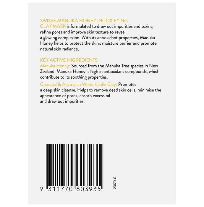 Swisse Skincare Manuka Honey Detoxifying Clay Mask