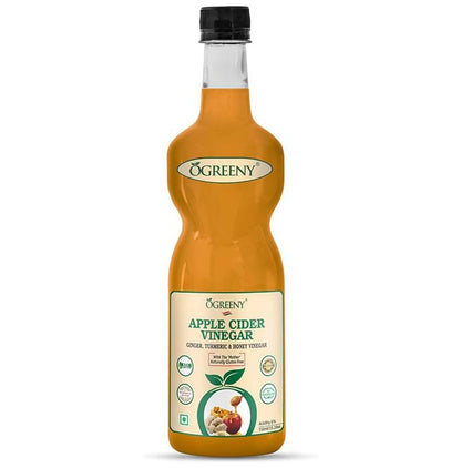 Ogreeny Apple Cider Vinegar with the Mother Ginger, Turmeric & Honey - Classic Derma
