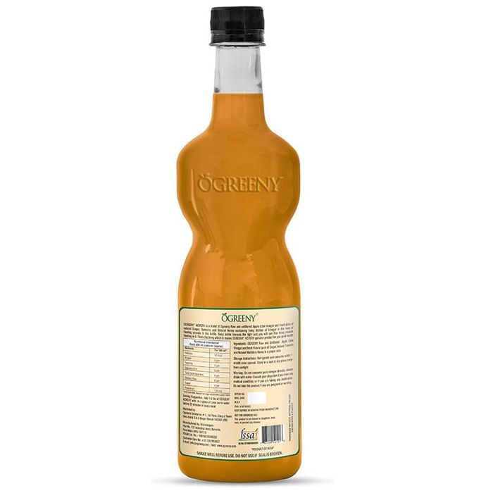 Ogreeny Apple Cider Vinegar with the Mother Ginger, Turmeric & Honey