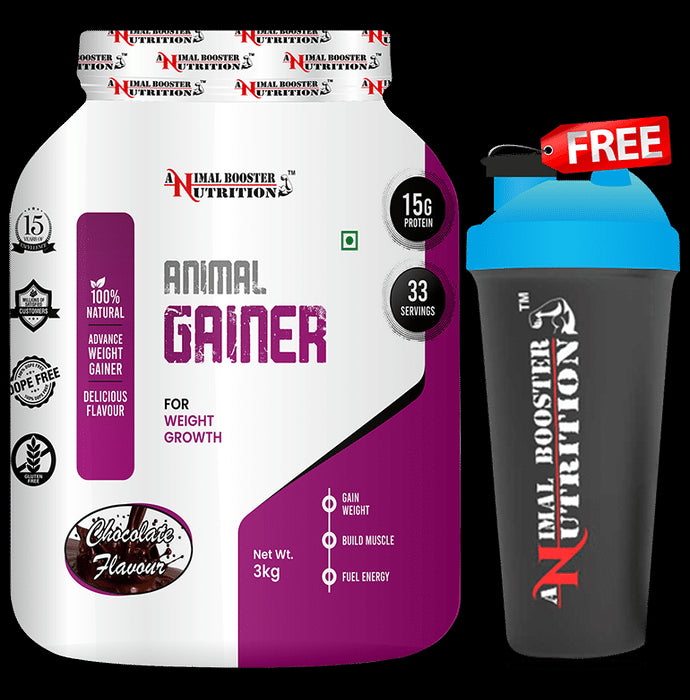 Animal Booster Nutrition Animal Gainer for Weight Growth Powder with Shaker Free - Classic Derma