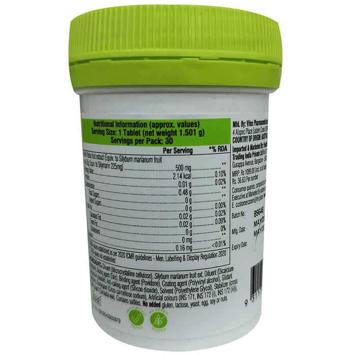 Swisse Ultiboost High Strength Milk Thistle 500mg Tablet for Liver & Stomach Care