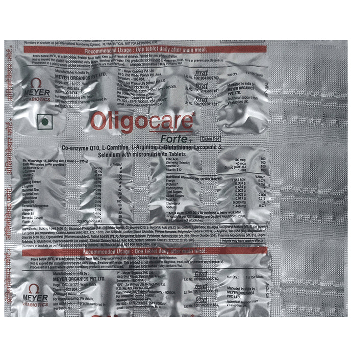 Oligocare Forte Plus Tablet Gluten Free - Classic Derma