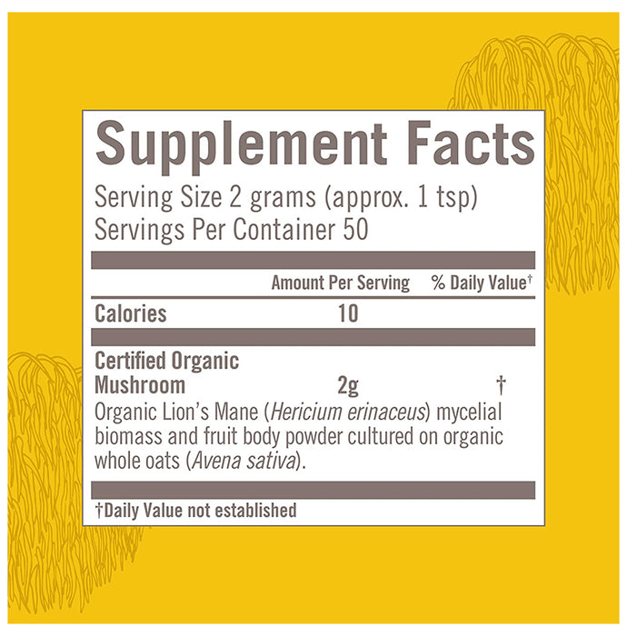 Om Mushroom Superfood Lion's Mane Mushroom Powder
