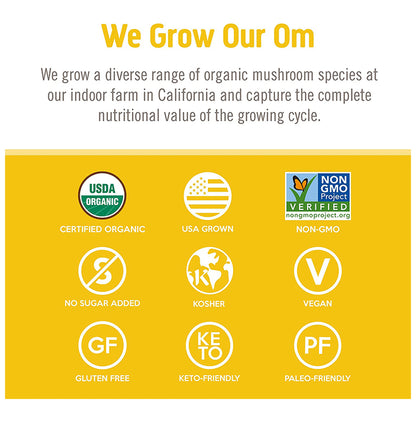 Om Mushroom Superfood Lion's Mane Mushroom Powder