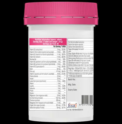 Swisse Ultivite Women's Multivitamin Tablet for Energy, Stamina & Fatigue Reduction