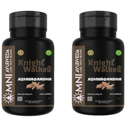 Omni Ayurveda Knight Walker Ashwagandha Capsule (60 Each) - Classic Derma