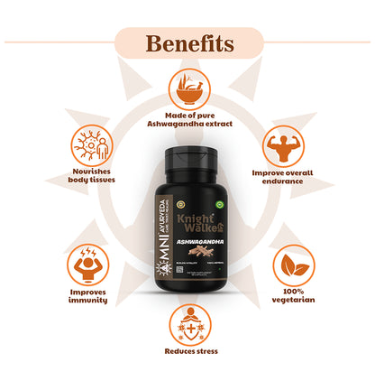 Omni Ayurveda Knight Walker Ashwagandha Capsule (60 Each)