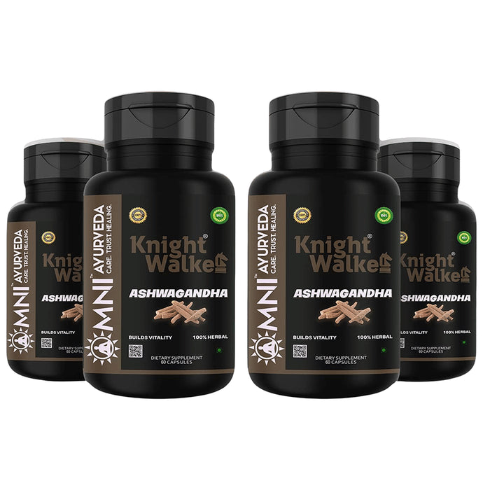 Omni Ayurveda Knight Walker Ashwagandha Capsule (60 Each) - Classic Derma