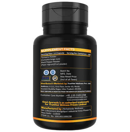 Omni Ayurveda Turmeric Curcumin Capsule
