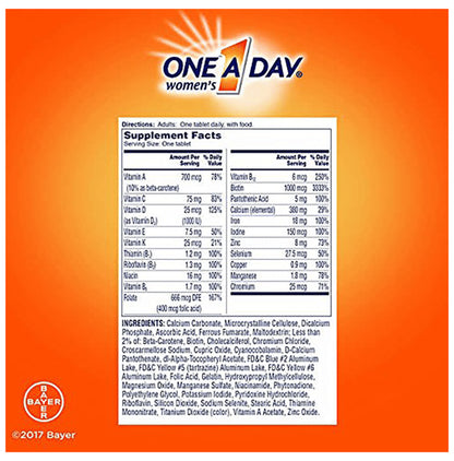 One A Day Women's Multivitamin Tablet