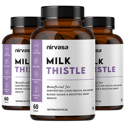 Nirvasa Milk Thistle Tablet (60 Each) - Classic Derma