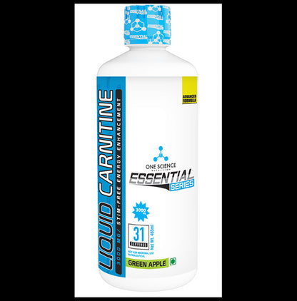One Science Nutrition Essential Series Carnitine 3000mg Liquid Green Apple - Classic Derma