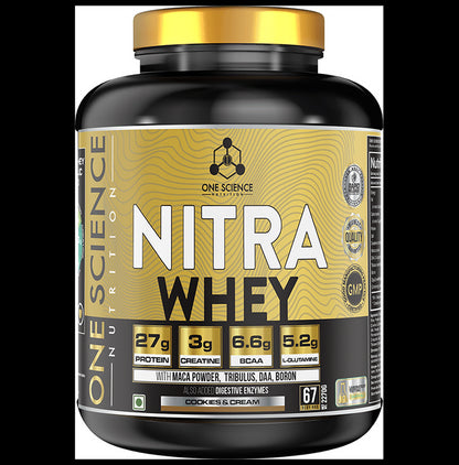 One Science Nutrition Nitra Whey Powder Cookies & Cream - Classic Derma