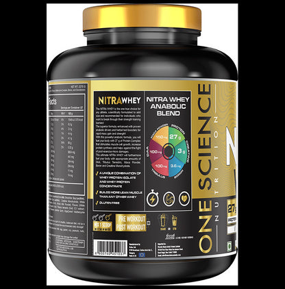 One Science Nutrition Nitra Whey Powder White Chocolate Almond