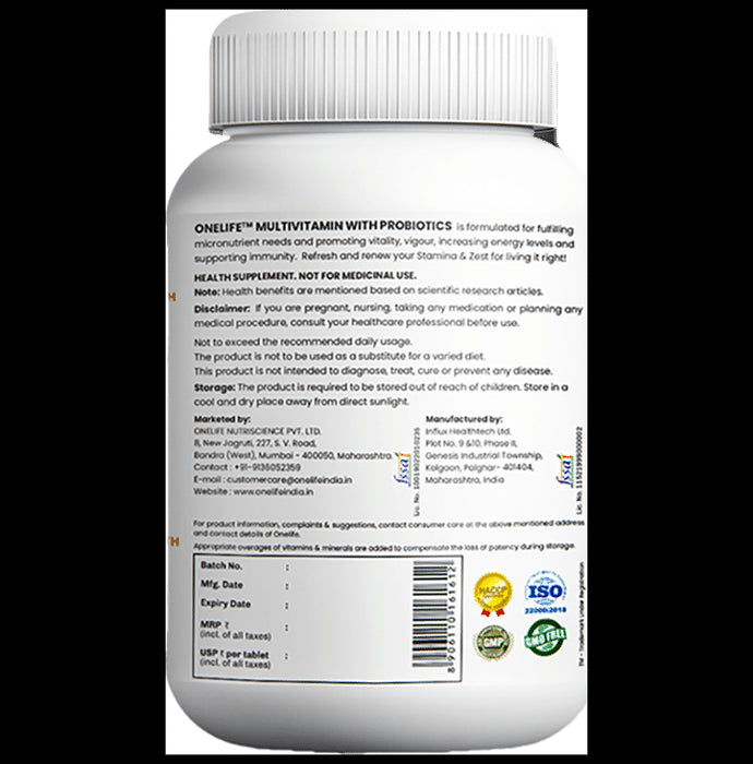 OneLife Multivitamin with Probiotics Tablet