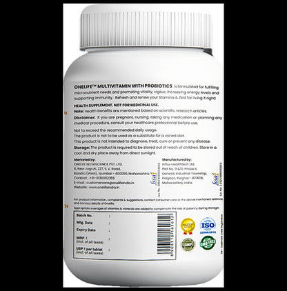 OneLife Multivitamin with Probiotics Tablet