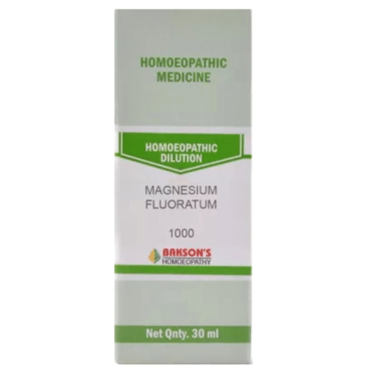 Bakson's Homeopathy Magnesium Fluoratum Dilution 1000 CH - Classic Derma