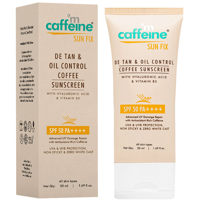 mCaffeine Naked & Raw Coffee Sunscreen Lotion | SPF 50 PA++ - Classic Derma