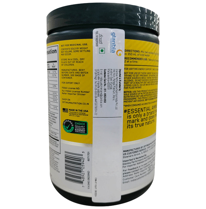 Optimum Nutrition (ON) Essential Amino Acids Energy Powder for Focus & Muscle Recovery | Flavour Pineapple