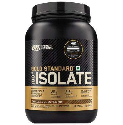 Optimum Nutrition (ON) Gold Standard 100% Hydrolysed and Ultra-Filtered Whey Protein Isolate | Flavour Powder Chocolate Bliss - Classic Derma