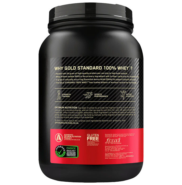 Optimum Nutrition (ON) Gold Standard 100% Whey Protein | For Muscle Recovery | No Added Sugar | Flavour Alphonso Mango