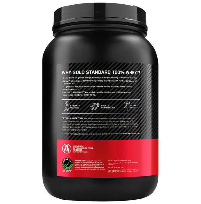 Optimum Nutrition (ON) Gold Standard 100% Whey Protein | For Muscle Recovery | No Added Sugar | Flavour Powder Cookies & Cream