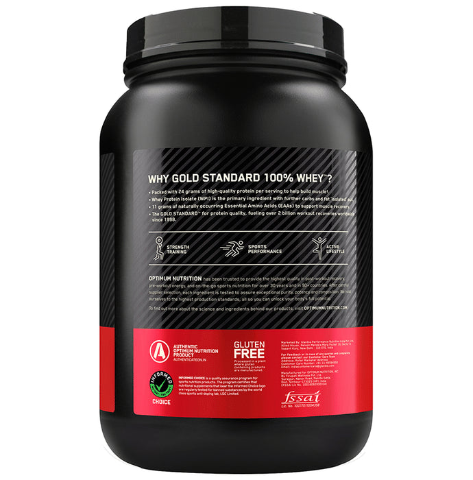 Optimum Nutrition (ON) Gold Standard 100% Whey Protein | For Muscle Recovery | No Added Sugar | Flavour Powder Double Rich Chocolate
