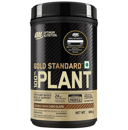 Optimum Nutrition Gold Standard 100% Plant Protein Powder Double Rich Chocolate - Classic Derma