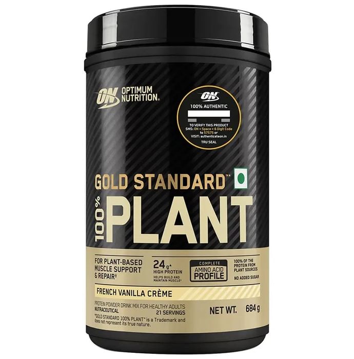 Optimum Nutrition Gold Standard 100% Plant Protein Powder French Vanilla Creme - Classic Derma