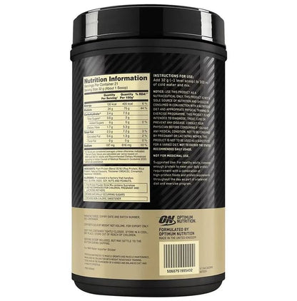 Optimum Nutrition Gold Standard 100% Plant Protein Powder French Vanilla Creme